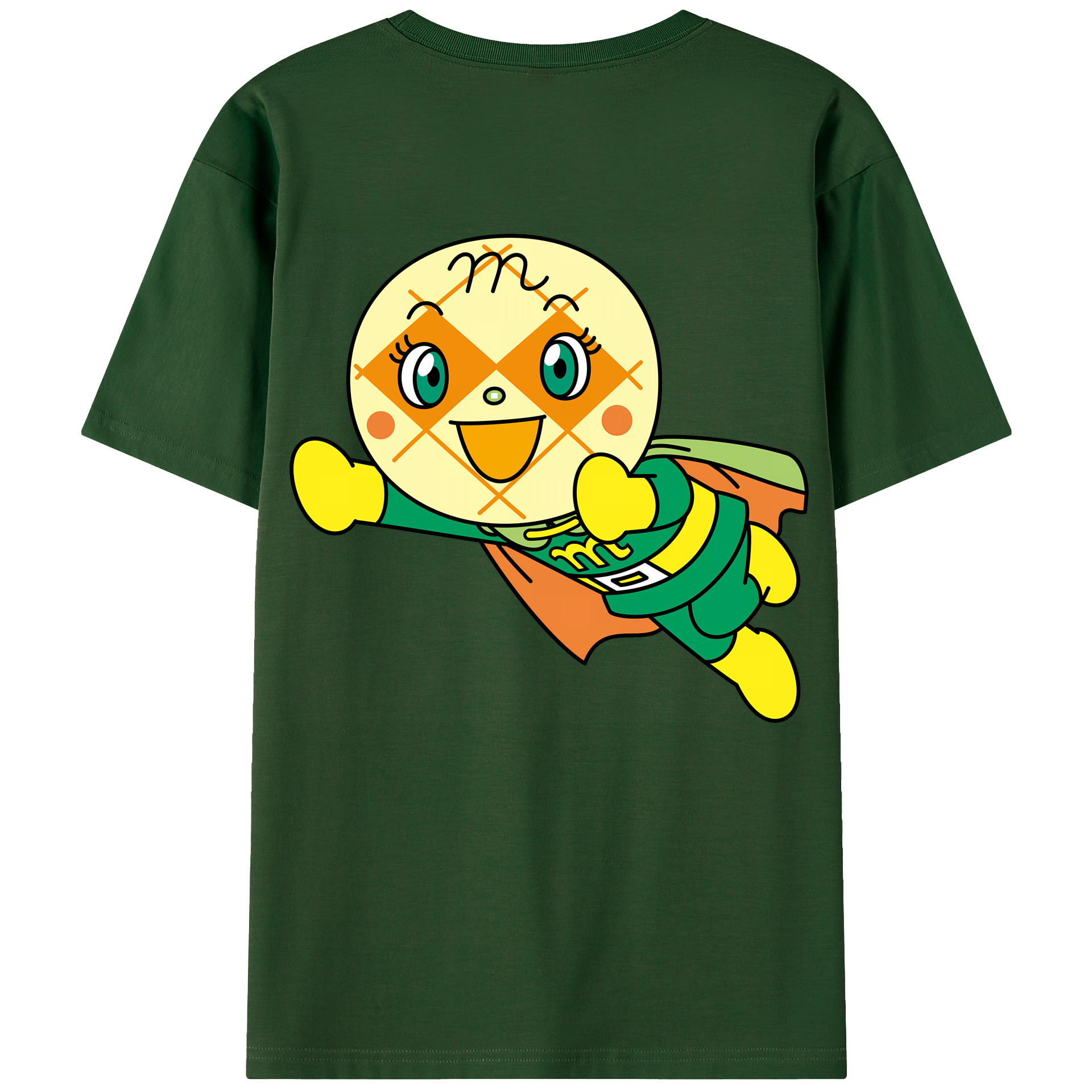 （画像用） アンパンマン Anpanman 綿100％半袖Tシャツ（背面プリント）